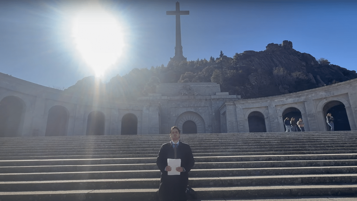 José Andrés Calderón en el Valle de los Caídos