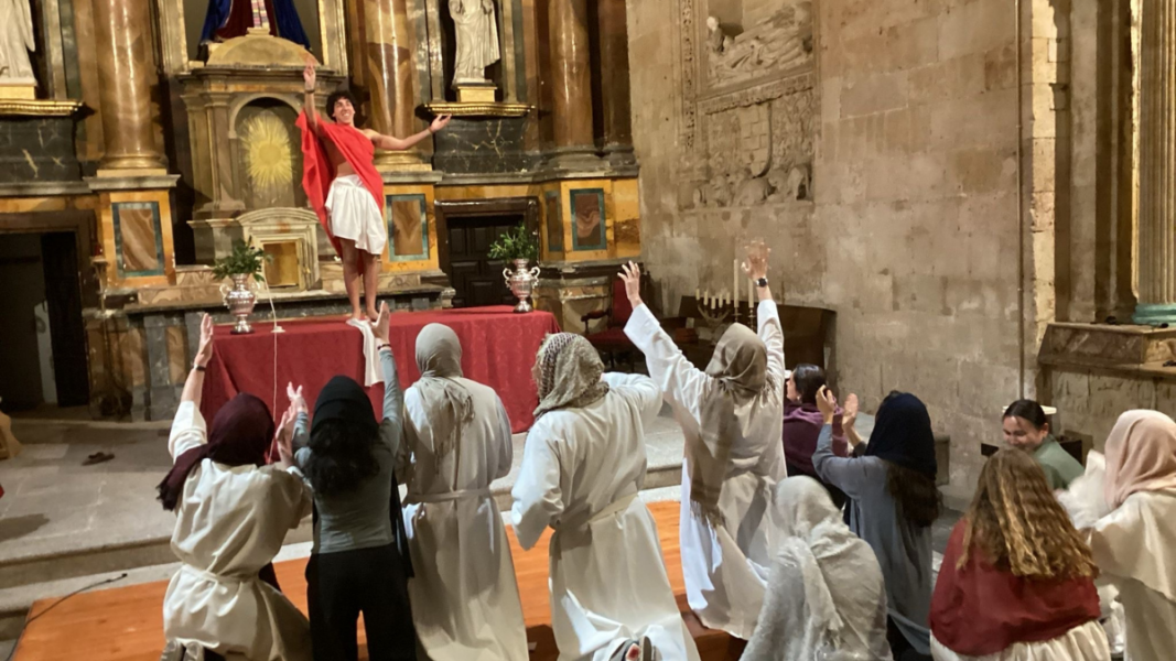 Polémica representación de ‘La Pasión de Cristo’ en una iglesia de Salamanca con aval de la diócesis