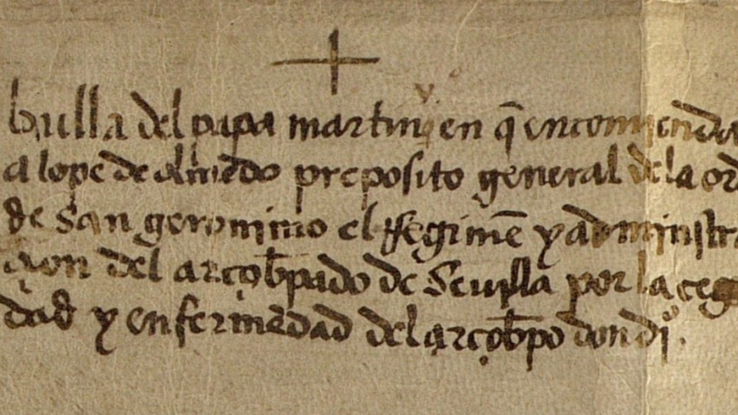 Fray Lope de Olmedo, nombrado por Martín V administrador apostólico de Sevilla: ¿1429 o 1431?