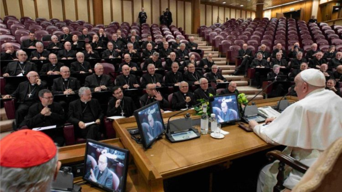 Los Obispos españoles con el Papa Francisco