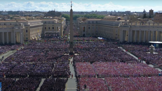 Imagen de los asistentes al funeral del Papa Francisco