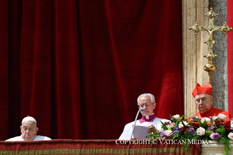 Papa Francisco durante la bendición Urbi et Orbi