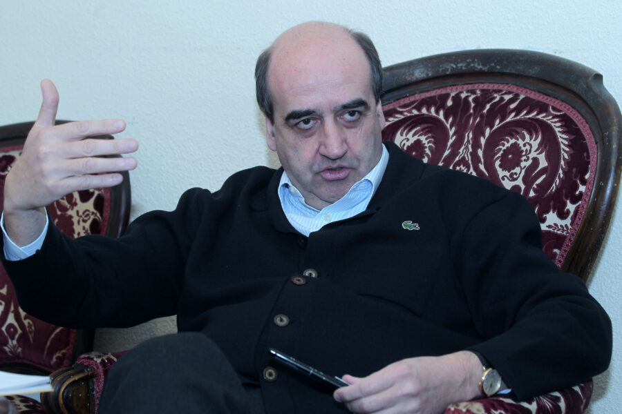 Don Pedro Aguado en una entrevista previa a su nombramiento como obispo de Huesca y Jaca