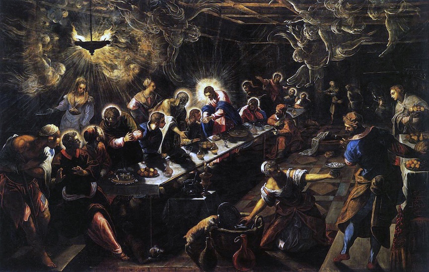 La Última Cena de Tintoretto representando el vínculo entre liturgia y ciudadanía: lex orandi lex civitandi.