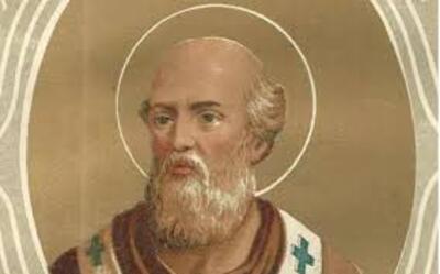 Retrato de San León III, Papa que coronó a Carlomagno como emperador