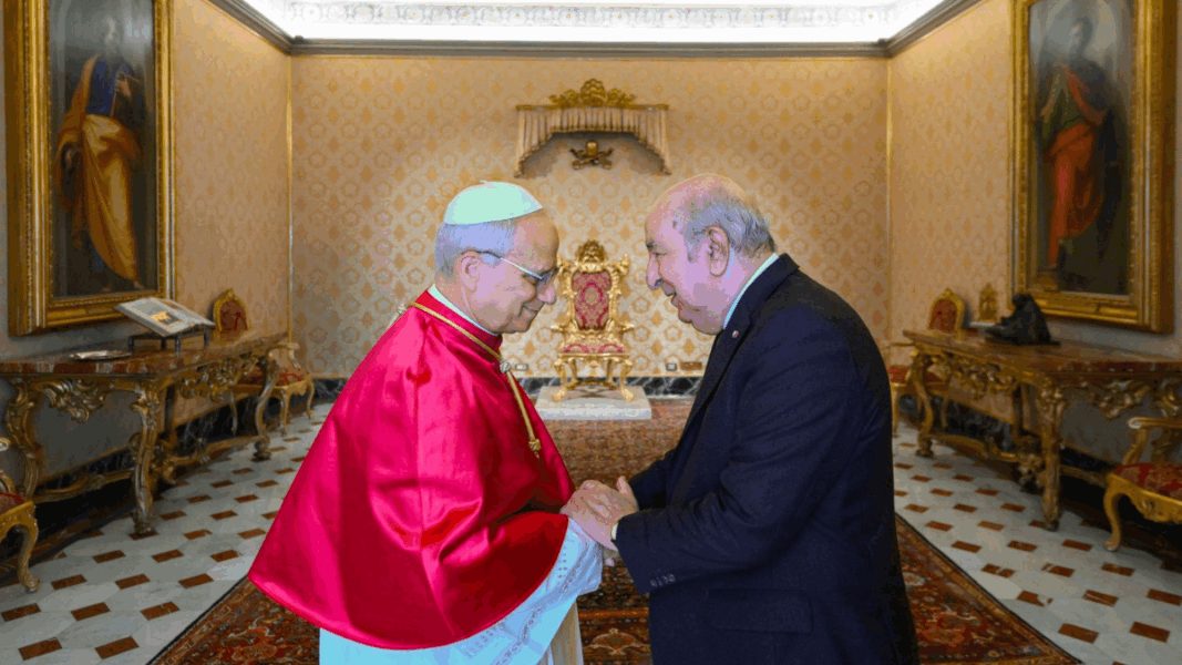 León XIV se reúne con el presidente de Argelia y recibe un presente inspirado en San Agustín