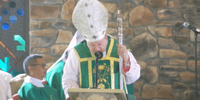 El cardenal Burke predica durante una misa sobre el mensaje de Fátima, advirtiendo sobre la apostasía de nuestro tiempo.