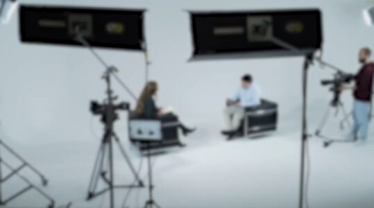 Estudio de grabación de la Conferencia Episcopal para la batalla cultural