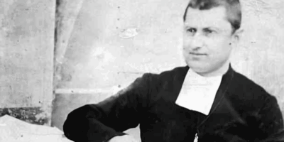 Retrato del hermano marista Lycarion May antes de su beatificación en Barcelona