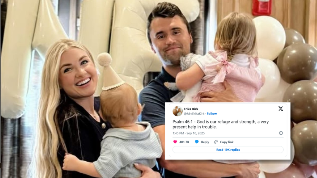 El tuit de la esposa de Kirk minutos antes del asesinato de su esposo Charlie: “Dios es nuestro refugio y fortaleza”