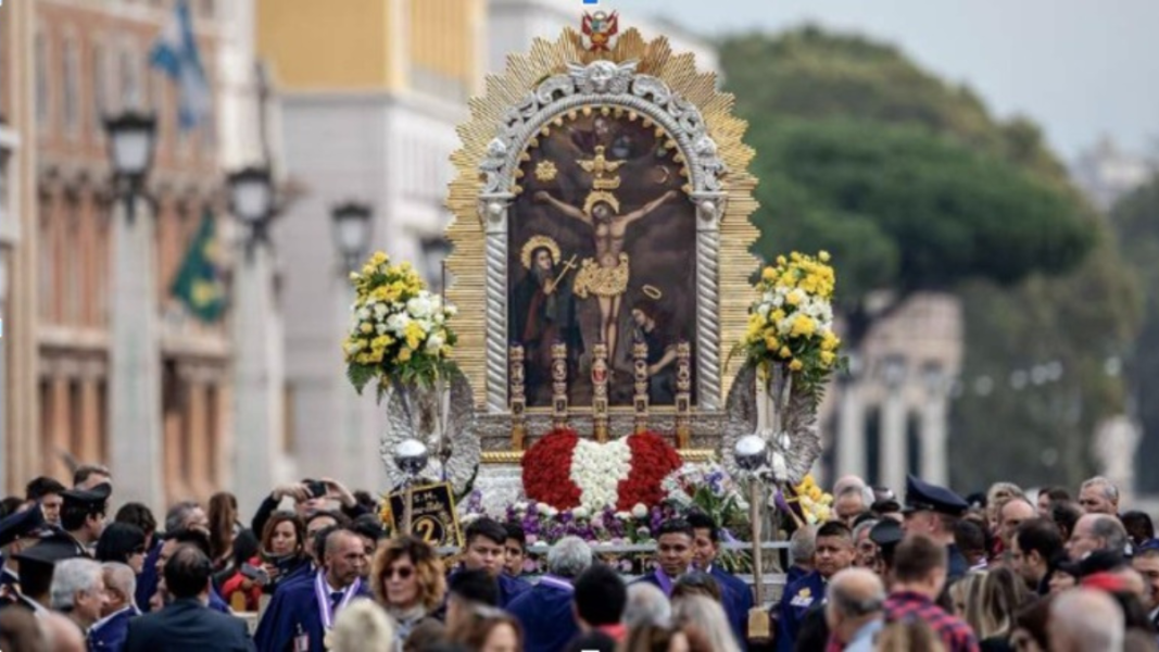 De Perú a Roma: Histórica procesión del Señor de los Milagros con bendición de León XIV