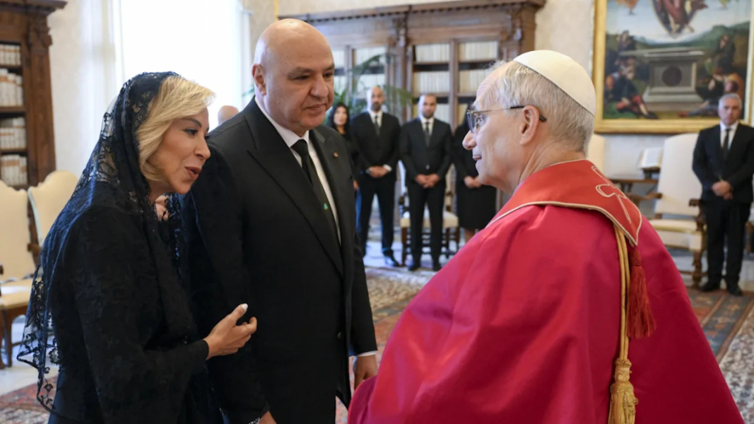 El Papa recibió a la delegación del Líbano en la solemnidad de María Reina de Tierra Santa