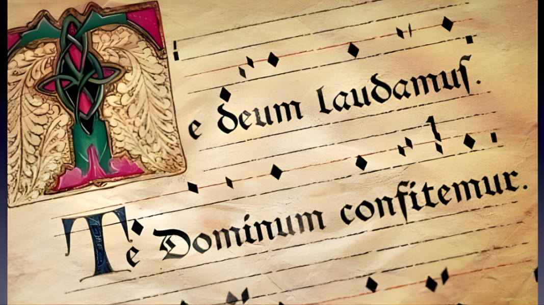 The Te Deum, the great hymn of thanksgiving with which the Church closes the year