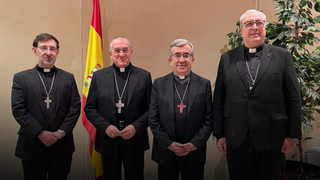 Mons. Pioppo llega a España y es recibido por la cúpula de la CEE