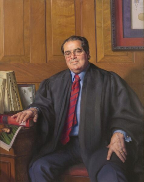 El juez Scalia en el escaño de Jackson