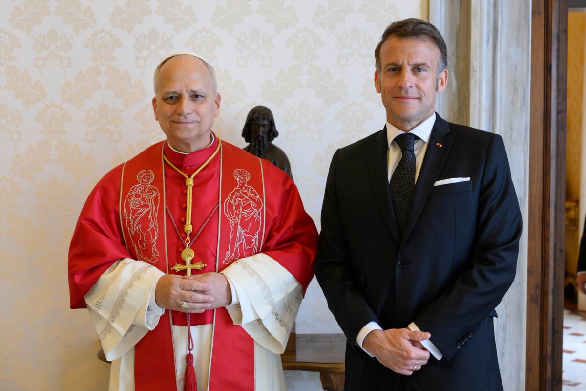 Primo incontro tra Macron e Leone XIV in Vaticano – INFOVATICANA