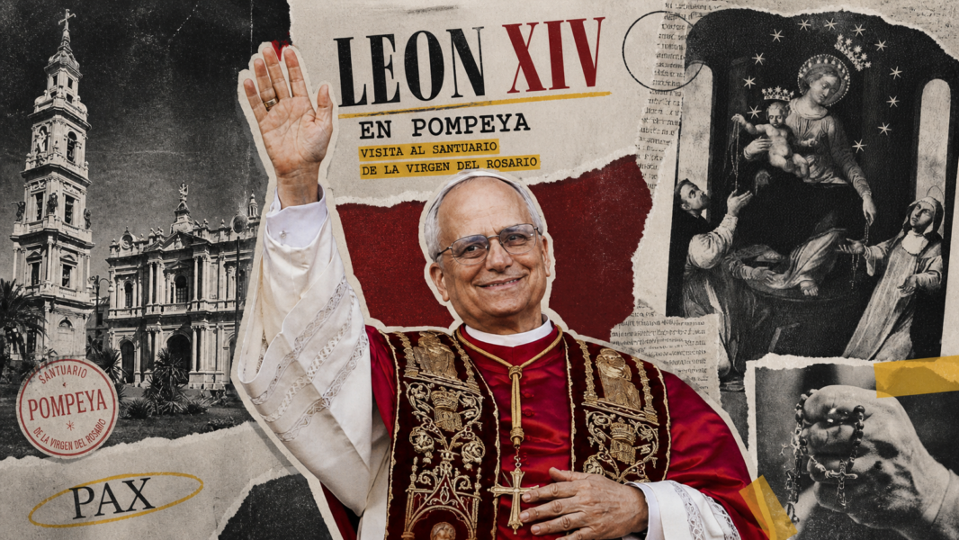 León XIV celebrará en Pompeya su primer año de pontificado ante la Virgen del Rosario