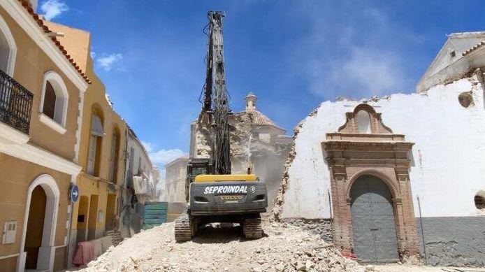 Cuevas del Almanzora pierde parte de su histórica iglesia de San Francisco