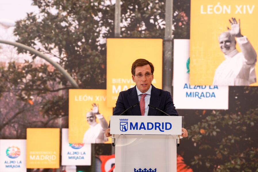 Almeida presenta el gran dispositivo para la visita de León XIV a Madrid