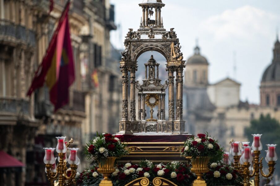 La procesión del Santísimo presidida por el Papa recorrerá Madrid en una joya de la Contrarreforma