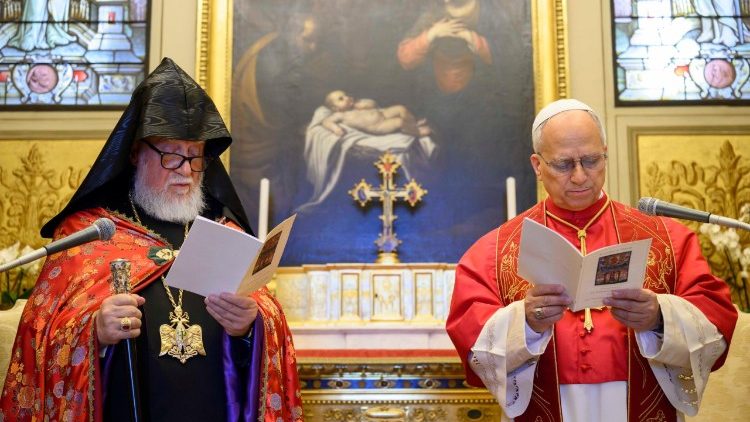 León XIV recibe al Catholicos armenio Aram I y pide relanzar el diálogo ecuménico