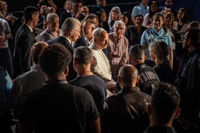 León XIV visita la cárcel de Brians y destaca la importancia de la reconciliación