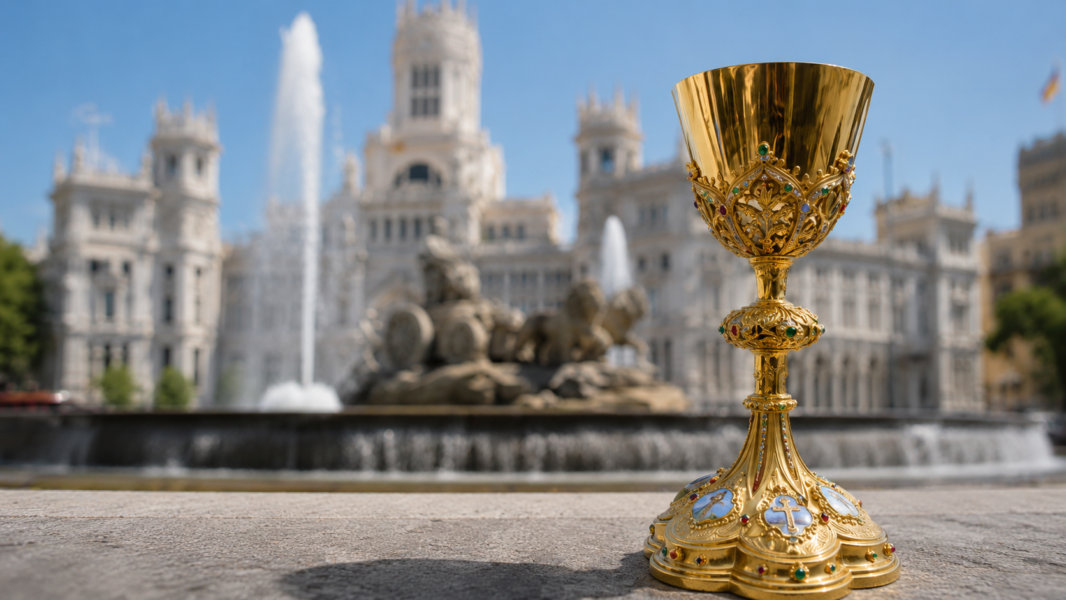 Santa Teresa acompañará a León XIV en el Corpus de Madrid: el Papa utilizará un cáliz con la imagen de la mística abulense