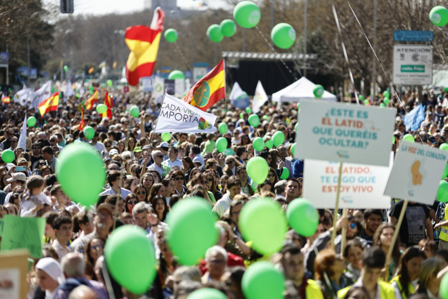 Más de 500 asociaciones provida reclaman en Madrid la derogación de las leyes de aborto y eutanasia