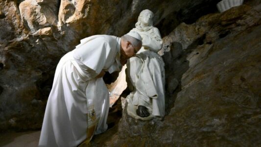 León XIV visita Subiaco, cuna de la espiritualidad benedictina