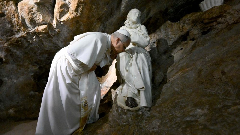 León XIV visita Subiaco, cuna de la espiritualidad benedictina