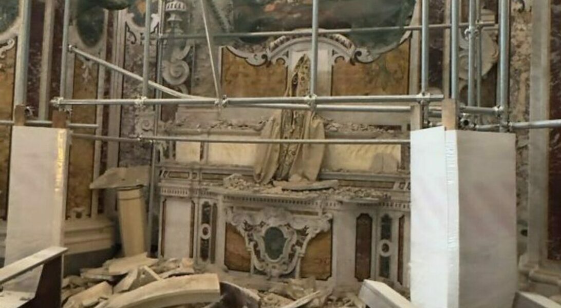 Un terremoto de magnitud 4,7 causa daños en iglesias del sur de Italia