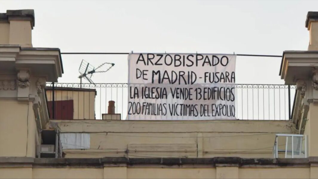 The controversy over the eviction of elderly tenants with old rent contracts could splash over onto the Diocese of Madrid