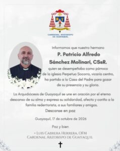 Esquela Patricio Alfredo Sánchez