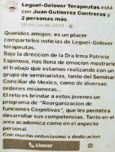 Terapeutas. Manipulación.