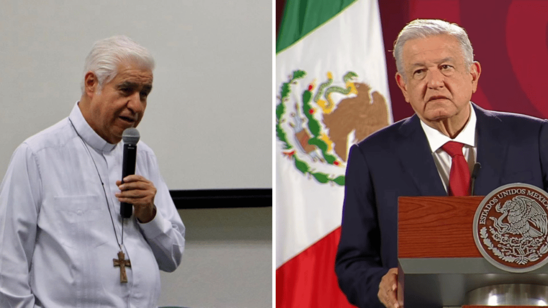 Arzobispo de Monterrey dialoga con AMLO sobre escasez de agua y pobreza en Nuevo León, México