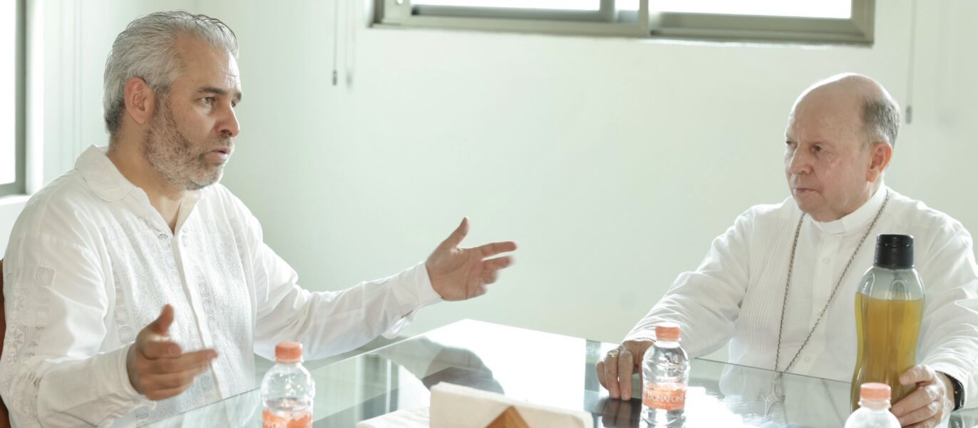 Obispo de Apatzingán y gobernador de Michoacán sostienen encuentro, acuerdan “trabajo en armonía y serenidad”