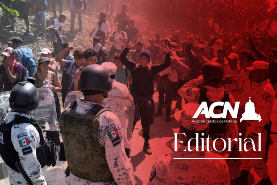 Editorial Agencia Católica de Noticias. «GN, la ‘migra’ de AMLO»