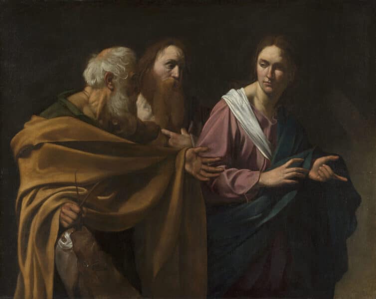 Hermanos en Cristo: ‘La vocación de San Pedro y San Andrés’ de Caravaggio