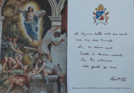 Regina Coeli, predicar en el desierto, la túnica desgarrada, el Papa León y el Opus Dei, «Hipótesis  sobre Jesús», «Padre», ordenaciones de los Heraldos, abortos y criptoabortos, una nueva civilización, «Catholic Saints of America»,  una Pascua muy católica. 